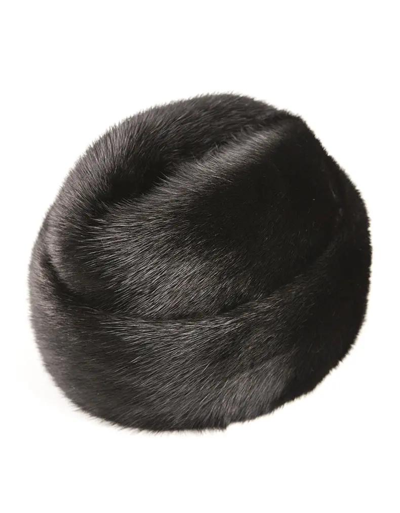 Genuine Whole Mink Fur French Hat Luxury Real Mink Winter Cap For Men